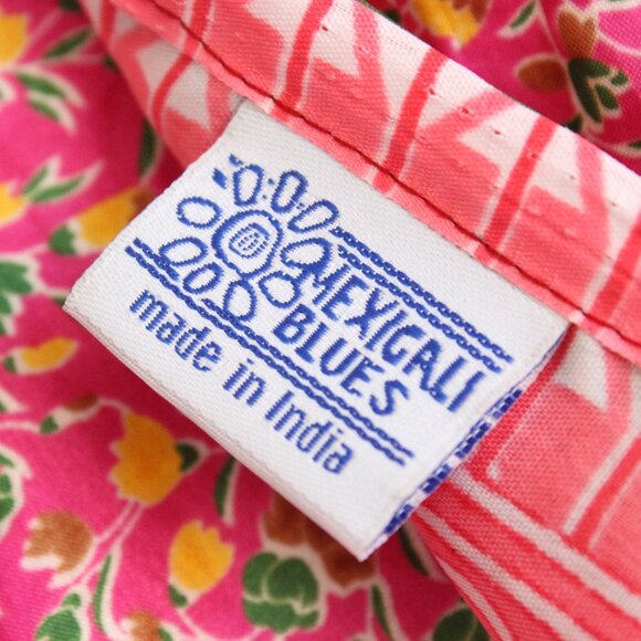 Mexicali Blues Womens Layered Wrap Long Maxi Hippie Boho 100% Silk Skirt Floral - Picture 7 of 8